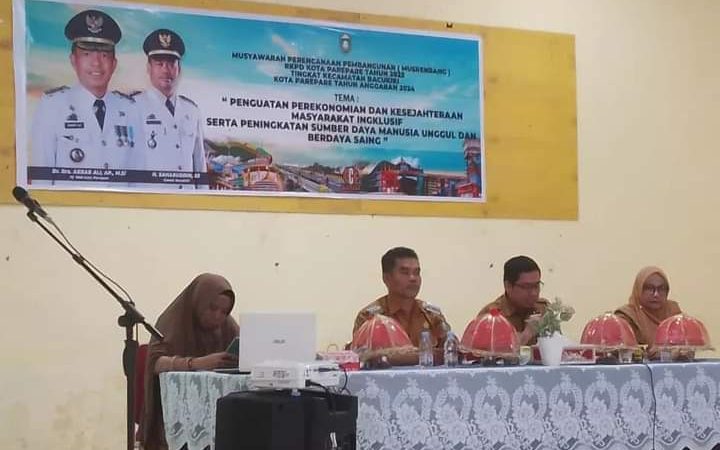Hari Pertama Musrenbang RKPD 2025 Sasar Kecamatan Soreang dan Bacukiki