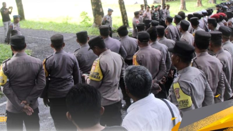 Ratusan Personel Gabungan Disiagakan Untuk Pengamanan Rekapitulasi Tingkat Kota