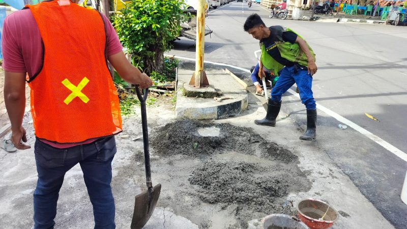DPUPR Parepare Benahi Jalan Berlubang di Sekitar Hastom