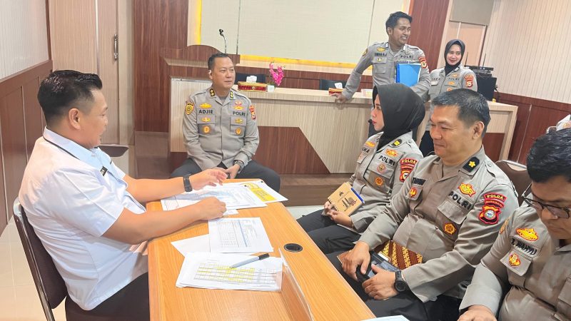 Biro SDM Sambut Tim Audit Kinerja Polda Sulsel Tahap 1 Tahun 2024