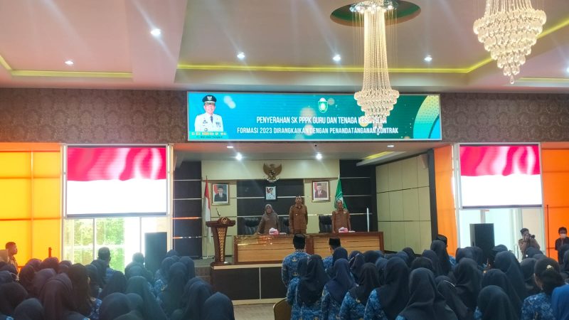 Pj Wali Kota Parepare Serahkan SK Pengangkatan Kepada 213 Pegawai PPPK