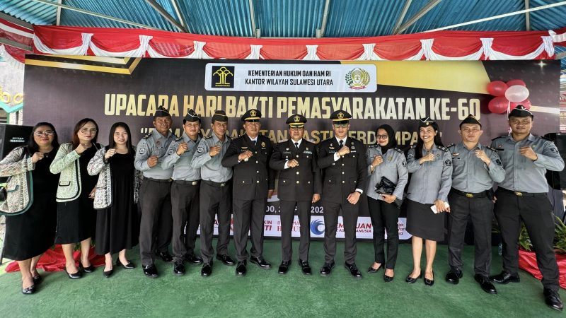 Karupbasan Kelas I Manado Ikuti Peringatan Hari Bhakti Pemasyarakatan ke-60