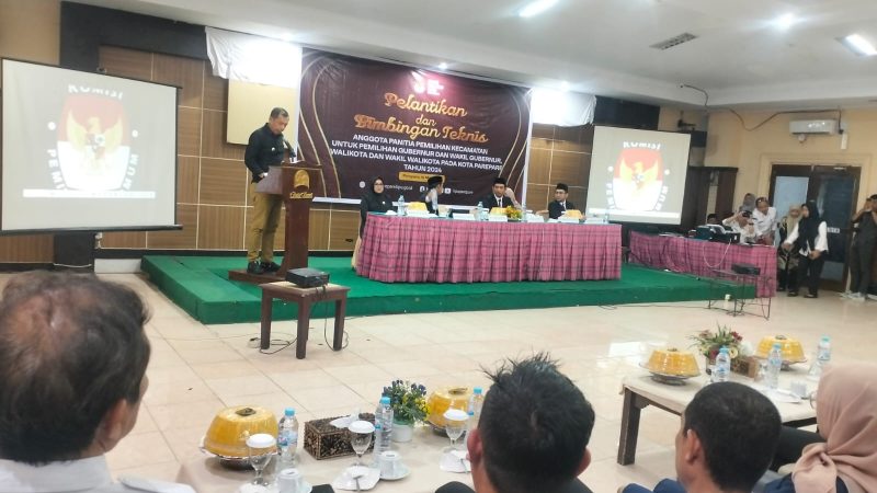 KPU Parepare Lantik 20 Anggota PPK Pilkada 2024