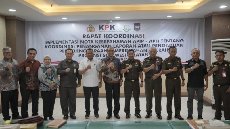 Kajati Sulsel Pimpin Rakor APIP dan APH Penanganan Laporan Penyelenggaraan Pemda  di Sulsel
