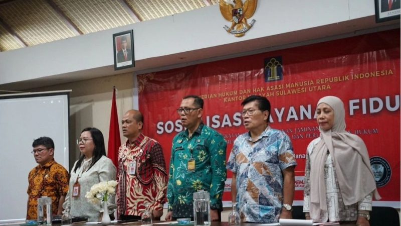 Kanwil Kemenkumham Sulut Gelar Sosialisasi Layanan Fidusia
