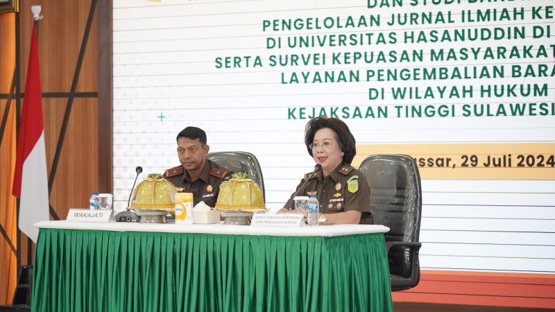 Optimalisasi Pengelolaan Jurnal Kejaksaan RI, Wakajati Sulsel Ikuti Program PROLEV