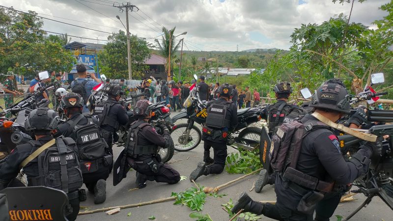Brimob Sulsel dan Brigif 11 Badik Sakti Gelar Latihan Bersama Jelang Pilkada 2024