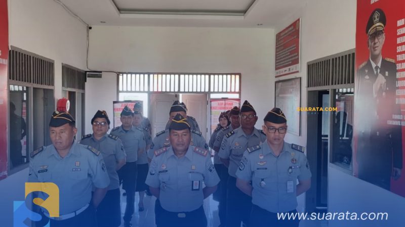 Jajaran Rupbasan Kelas 1 Manado ikuti Apel Perdana Menkumham RI