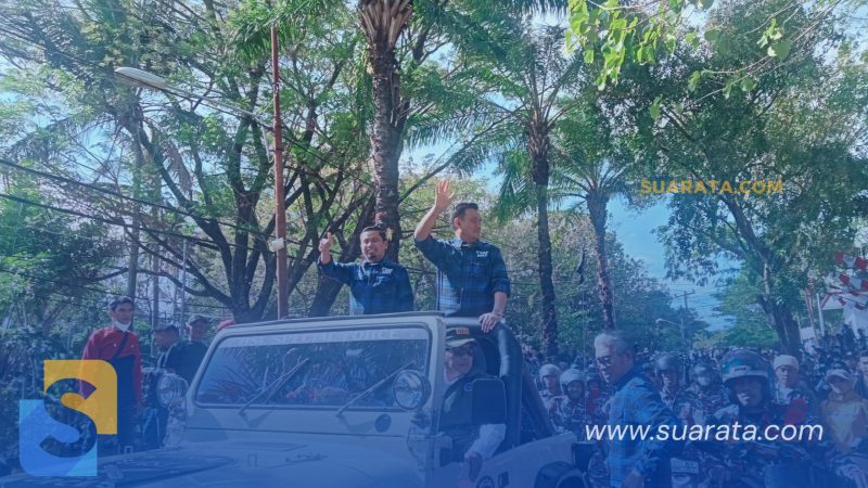 Arak-arak Ewako TSM Jadi Pengiring Tasming-Hermanto Daftar ke KPU