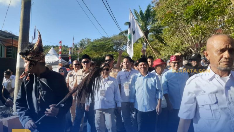 Unik! Tari Pajaga Jadi Pengiring MZ-Bakhtiar Masuk Daftar ke KPU