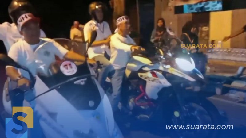 Bukan Mobil Jeep, Paslon ANH-TQ Justru Gunakan Moge Daftar ke KPU Parepare