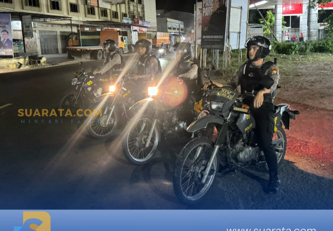 Ciptakan Kota Aman dan Kondusif Sat Samapta Polres Parepare Gencarkan Patroli