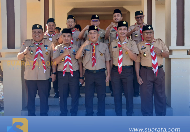 Semangat Nasionalisme Membara di Perhelatan Upacara Hari Pramuka Kwartir Cabang Parepare