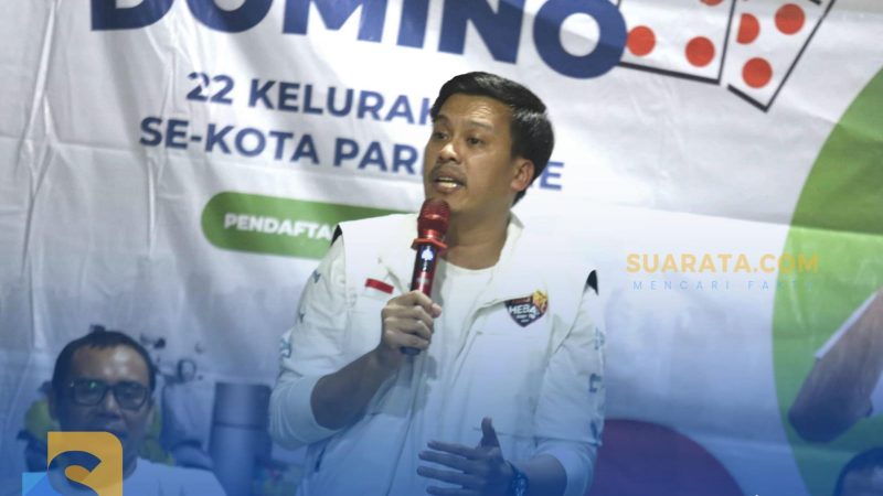 Warga Antusias Sambut Kunjungan Calwalkot Parepare ANH di Lokasi Lomba Domino