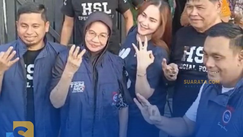 Istri HM Tahir Pabbajah Dukung dan Doakan Tasming-Hermanto Menang Pilwalkot Parepare