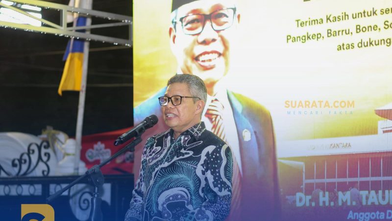 Lolos Senayan, Taufan Pawe Syukuran dengan Kader Golkar Parepare