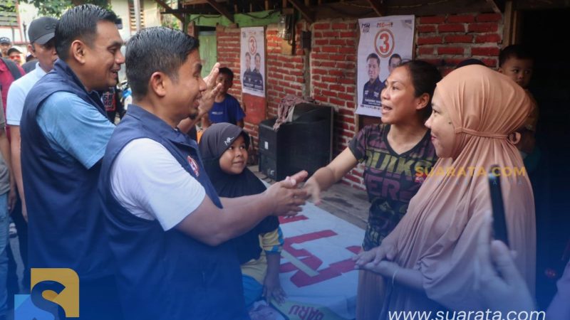 Tasming Hamid dan Hermanto Lanjutkan Blusukan, Disambut Antusias Warga Kelurahan Labukkang