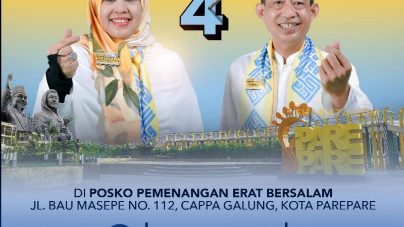 Erat Bersalam Gelar Nobar Pada Debat Perdana Pilwalkot Parepare