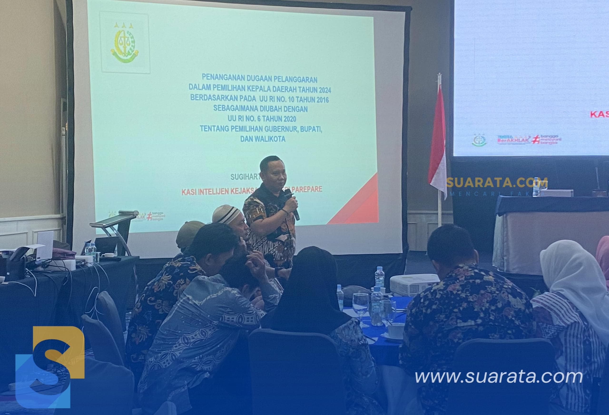 Kasi Intel Kejari Jadi Pemateri di Rapat Evaluasi Badan Ad Hoc KPU Kota Parepare