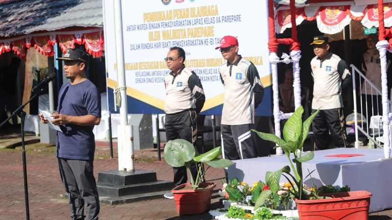 Tasming Hamid Resmikan Pembukaan Pekan Olahraga Warga Binaan di Lapas Kelas IIA Parepare