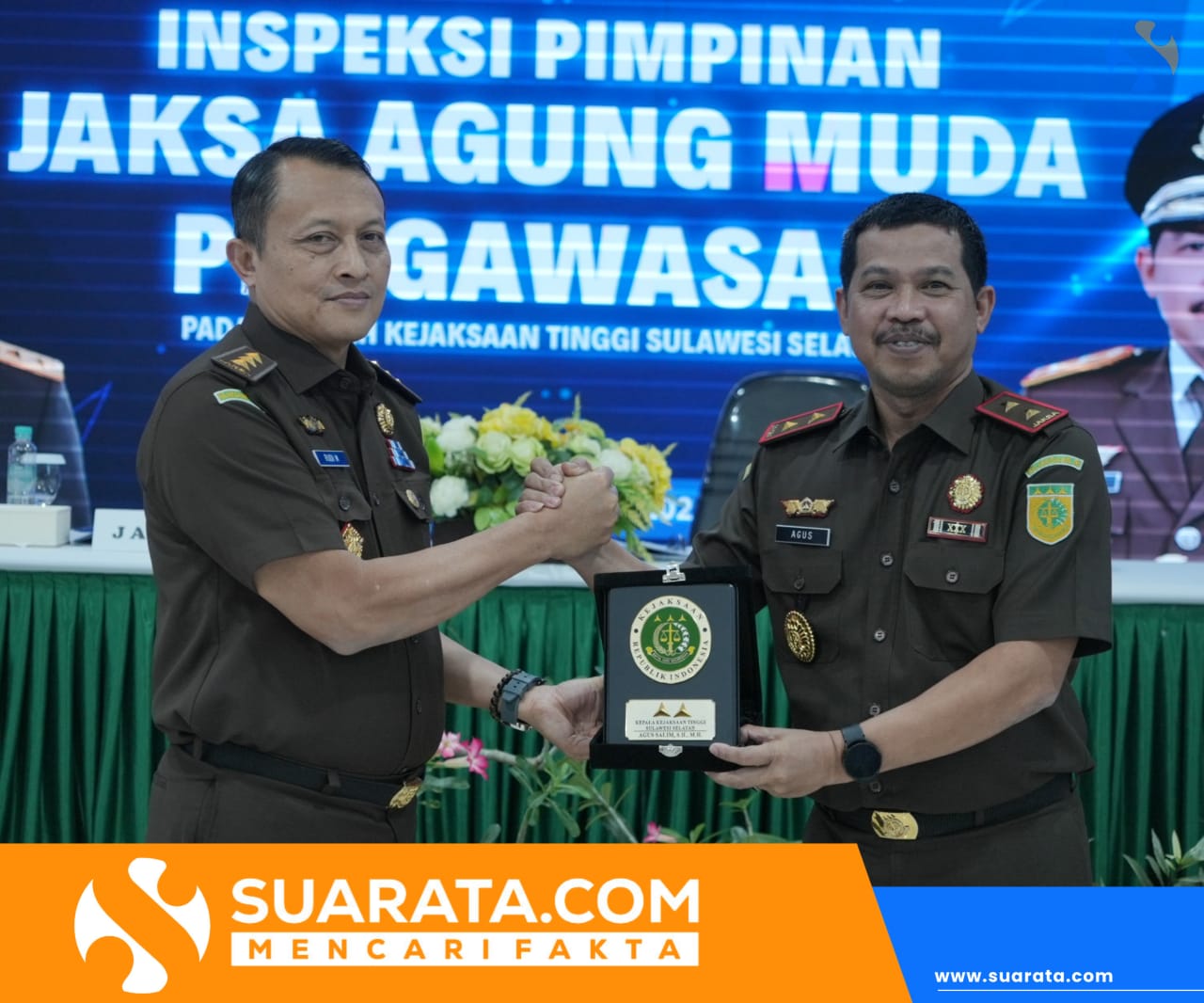 Inspeksi Pimpinan di Kejati Sulsel, Jamwas Rudi Margono Ajak Pegawai Bangun Kepedulian Terhadap Institusi