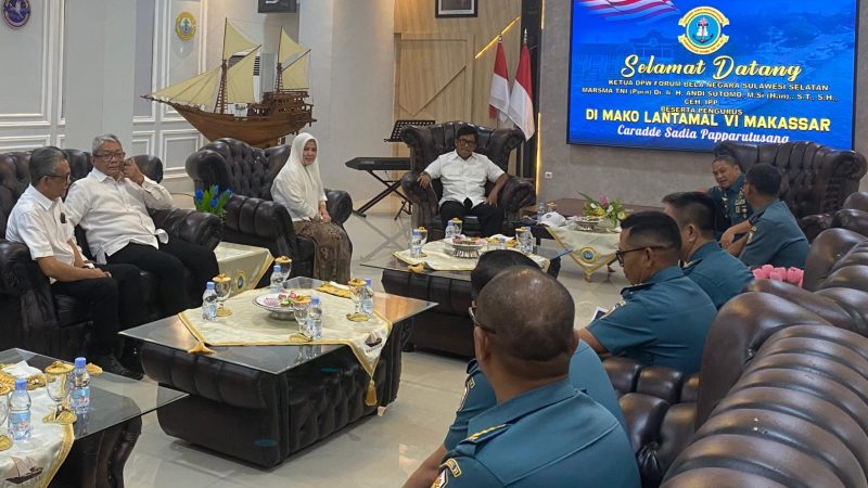 Kunjungi Lantamal VI Makassar, FBN Sulsel Mulai Jajaki Kolaborasi