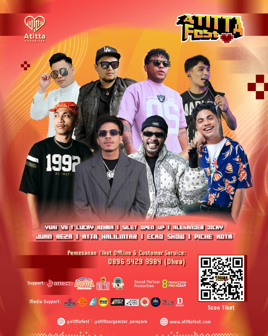 Siap-siap, Musisi Tanah Air akan Hebohkan Atitta Fest di Kota Parepare