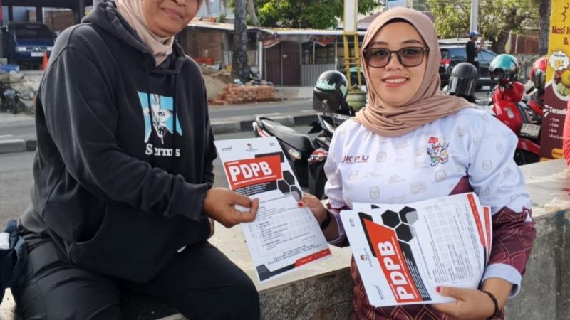 Kali ini, KPU Parepare Sasar Pengunjung Pantaiku Sosialisasi PDPB