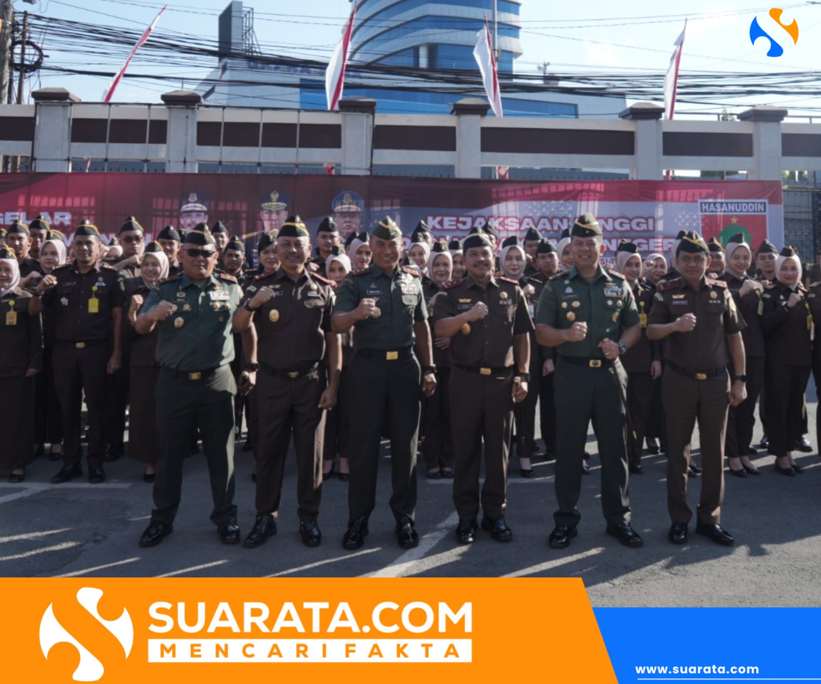Apel Gelar Pengamanan Kodam XIV/Hasanuddin dengan Kejaksaan Tinggi Sulsel dan Tenggara