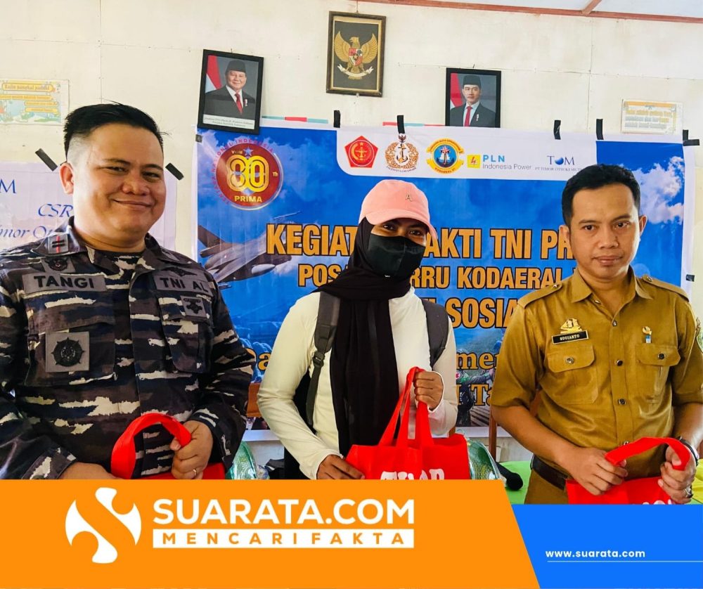 TNI AL Posal Barru Gelar Bakti Teritorial di Pulau Putiangin, Bagikan Ratusan Paket Bantuan