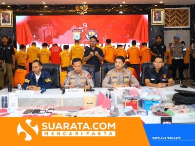 Polda Sulsel Gelar Press Release Kasus Tindak Pidana dalam Aksi Unras di Wilayah Hukum Polda Sulsel, Tetapkan 53 Tersangka