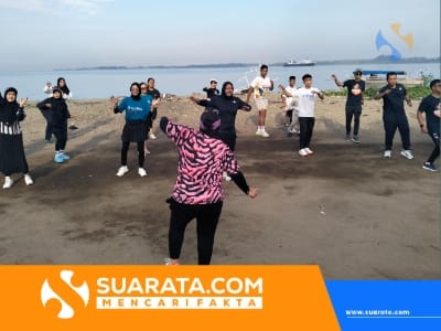 Semangat Sehat PT. DLU Parepare, Gerakan Aerobik Sambut Fajar