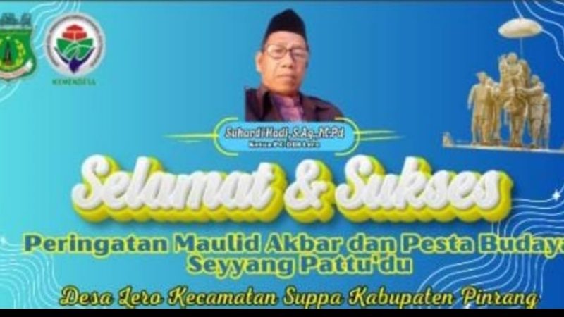 Maulid Akbar Desa Lero 2025 Jadi Ajang Religius-Budaya, PC DDI Ikut Dorong Generasi Muda