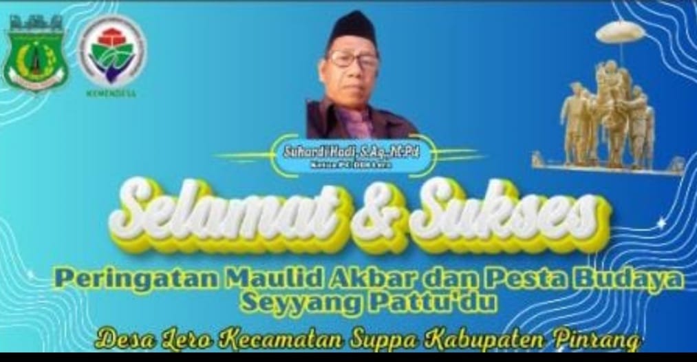 Maulid Akbar Desa Lero 2025 Jadi Ajang Religius-Budaya, PC DDI Ikut Dorong Generasi Muda