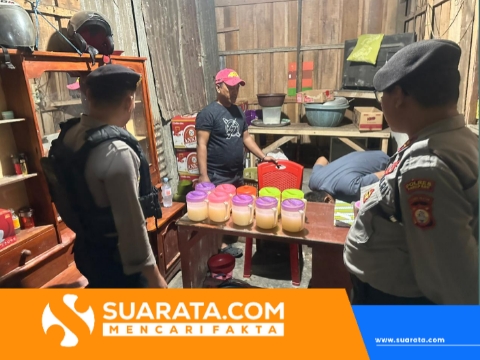 Cipta Kondisi di Jompie Parepare, Sat Samapta Polres Parepare lakukan Pemberantasan Miras Ballo
