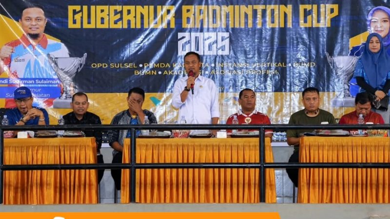Turnamen Gubernur Badminton Cup 2025 Warnai Perayaan Hari Jadi Sulsel ke-356