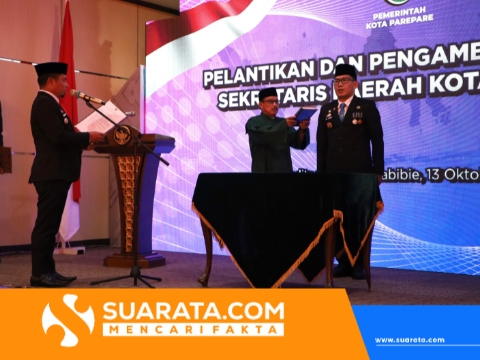 Tasming Hamid Lantik Amarun Agung Hamka sebagai Sekda Parepare: Momentum Baru Perkuat Birokrasi
