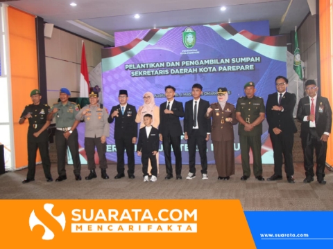 Waka Polres Parepare Hadiri Pelantikan Sekretaris Daerah Kota Parepare