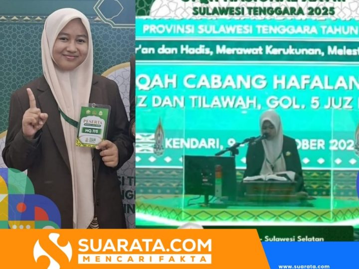 Nur Jihan Nasrang Asal Pinrang Tampil Mempesona di STQH Nasional XXVIII Kendari