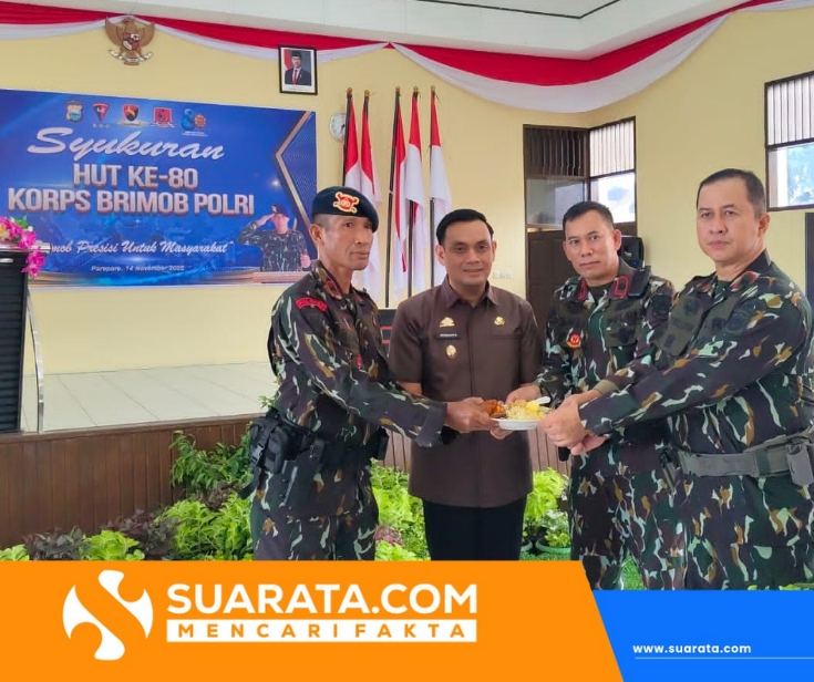 Batalyon B Pelopor Brimob Polda Sulsel Gelar Syukuran Sederhana Peringati HUT ke-80 Korps Brimob Polri