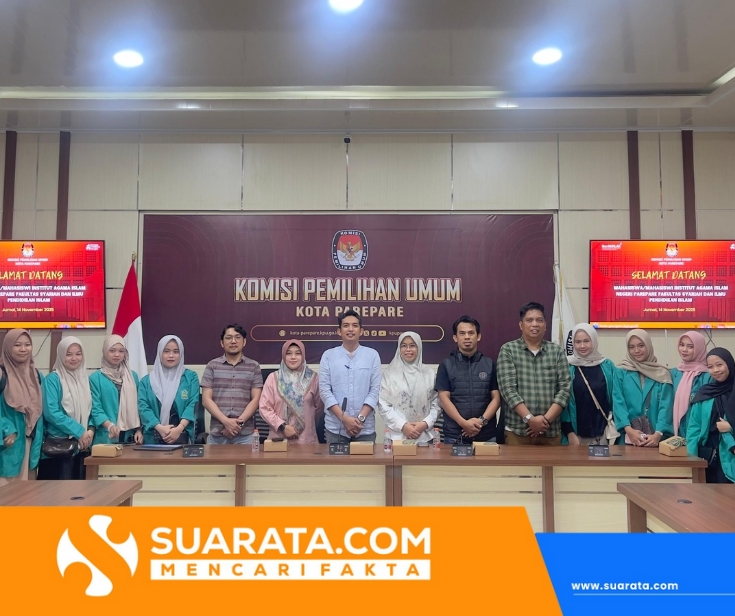 KPU Kota Parepare Menerima Kunjungan Mahasiswa IAIN Kota Parepare