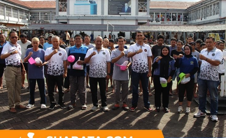 Lapas Kelas IIA Parepare Gelar Senam Rutinitas dan Bagikan Alat Mandi kepada Seluruh Warga Binaan