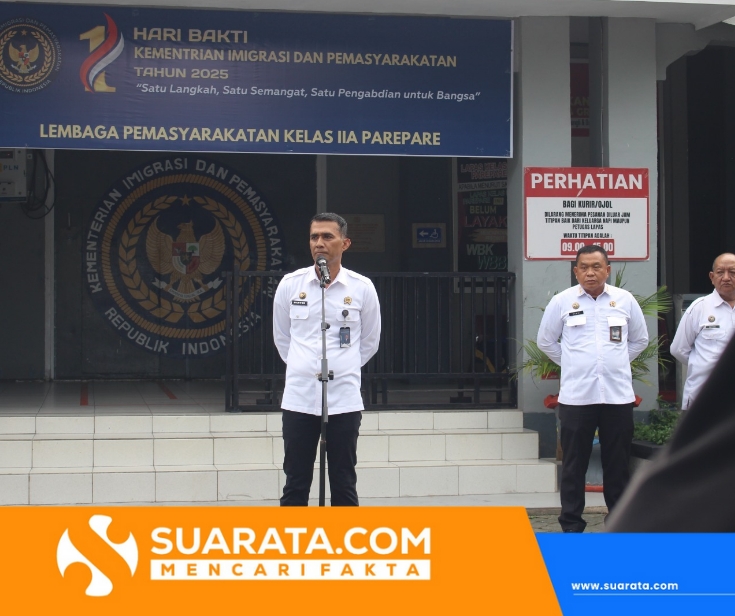 Lapas Parepare Gelar Apel Pagi dan Sambut Peserta Magang Batch 2 Kemenaker RI