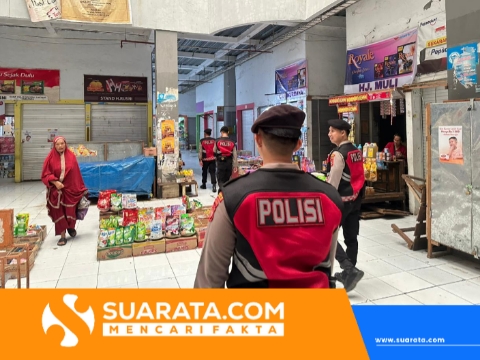 Patroli Perintis Presisi Sat Samapta Sasar Pasar Lakessi, Jaga Stabilitas Aktivitas Ekonomi Warga Parepare