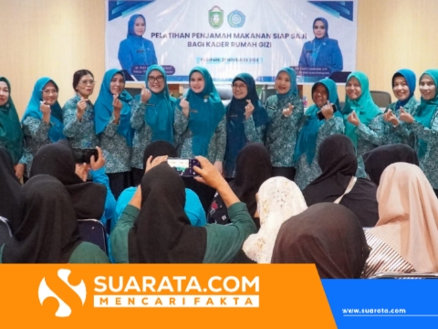 66 Kader Rumah Gizi Parepare Ikuti Pelatihan Penyajian Makanan Sehat dan Aman