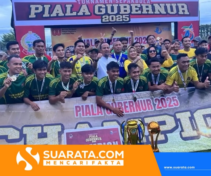 Kalahkan Wajo 2-0, Sidrap Kampiun Piala Gubernur Sulsel 2025