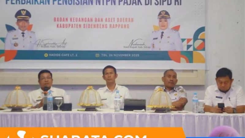 Sekda Sidrap Buka Sosialisasi Kebijakan Akuntansi, Bendahara Daerah Diminta Lebih Akurat