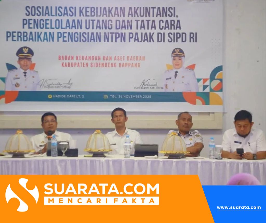 Sekda Sidrap Buka Sosialisasi Kebijakan Akuntansi, Bendahara Daerah Diminta Lebih Akurat