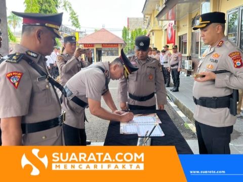 Kapolres Parepare Pimpin Sertijab Kabag Ops, Kompol Slamet Paryanto Gantikan Kompol Burhanuddin