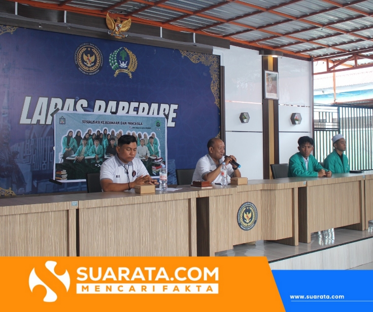 31 Mahasiswa IAIN Parepare Sosialisasikan Pancasila dan Agama kepada 30 WBP Lapas Parepare